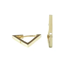 Creoler 18K Guld Triangle - 14 x 1,7 mm