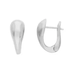Creoler 18K Vitguld - 15 x 10 mm