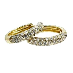 Creoler Pavée Diamonds Guld 0,69ct