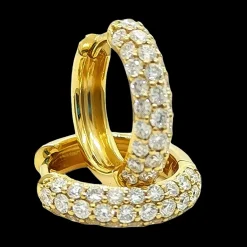 Creoler Pavée Diamonds Guld 0,62ct