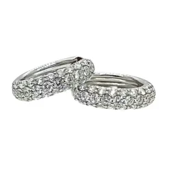 Creoler Pavée Diamonds Vitguld 0,62ct