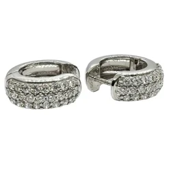 Creoler Pavée Diamonds Vitguld 0,5ct