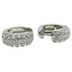 Creoler Pavée Diamonds Vitguld 1,0ct