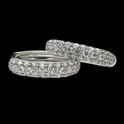 Creoler Pavée Diamonds Vitguld 0,69ct
