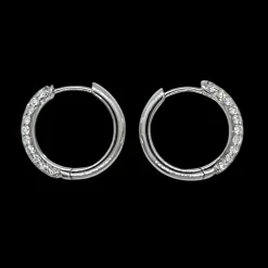 Creoler Pavée Diamonds Vitguld 0,69ct