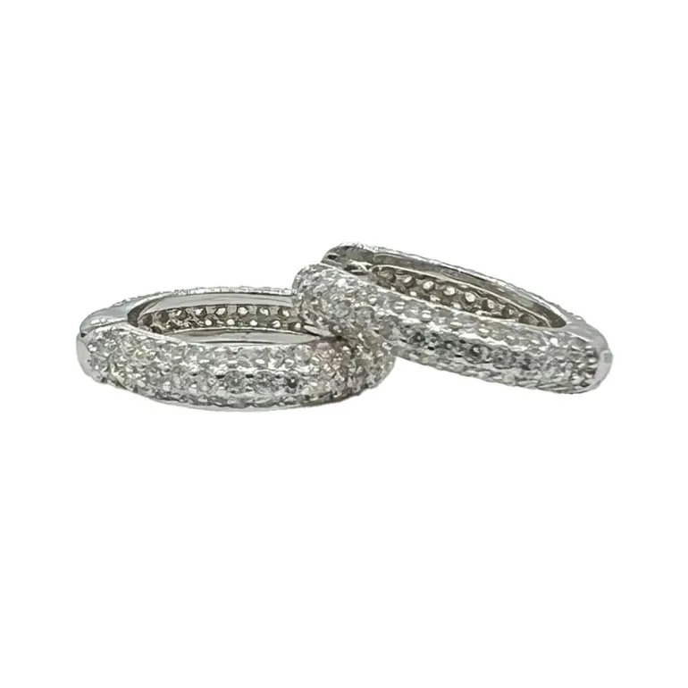 Creoler Pavée Sparkling Silver