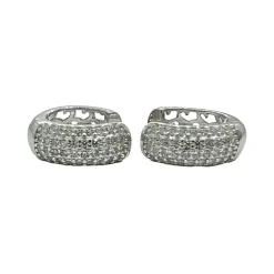 Creoler Pavée Sparkling Silver
