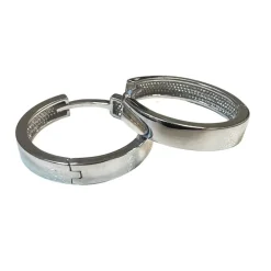 Creoler Rhodinerat Silver - 2,8 x 15,7 mm