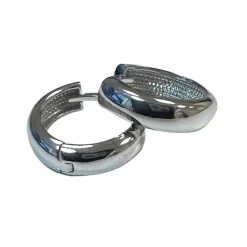 Creoler Rhodinerat Silver - 3,7 x 12,8 mm