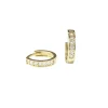 Creoler Sparkling 18K Guld - 10,1 x 2,1 mm