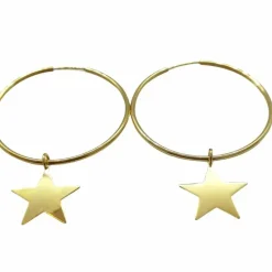 Creoler Star Förgyllt Silver