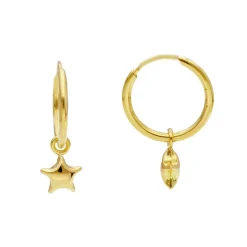 Creoler Star 18K Guld - 14 mm