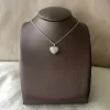 Diamanthänge Heart Vitguld 18K - 12 mm