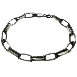 Fantasiankar Armband Oxiderat Silver - 6 mm