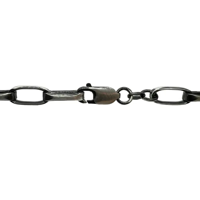Fantasiankar Armband Oxiderat Silver - 6 mm