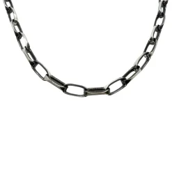 Fantasiankar Halsband Oxiderat Silver - 6 mm