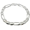 Figarolänk / Marinalänk Armband Silver - 7,5 mm