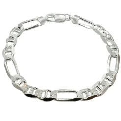 Figarolänk / Marinalänk Armband Silver - 7,5 mm