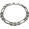 Figarolänk / Marinalänk Armband Oxiderat Silver - 7,5 mm