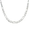 Figarolänk / Marinalänk Halsband Silver - 5,6 mm