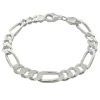 Figarolänk Armband Silver - 7,5 mm