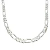 Figarolänk Halsband Silver - 7,5 mm