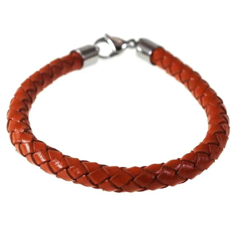 Flätat Läderarmband - Flera färger