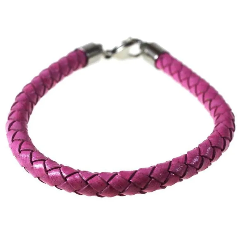 Flätat Läderarmband - Flera färger