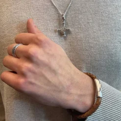Flätat Läderarmband - Nature