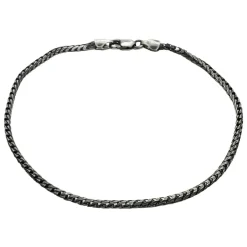 Francolänk Oxiderat Silver - Armband 1,9 mm