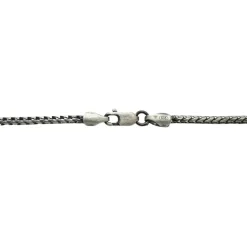 Francolänk Oxiderat Silver - Armband 1,9 mm