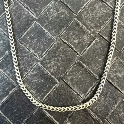 Francolänk Oxiderat Silver - Halsband