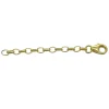 Förlängningskedja 5 cm Förgyllt Silver