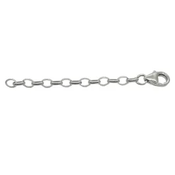 Förlängningskedja 5 cm Rhodinerat Silver