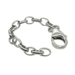 Förlängningskedja 5 cm Rhodinerat Silver