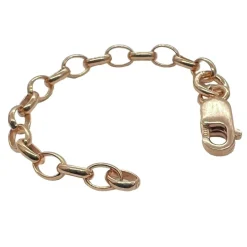 Förlängningskedja 5 cm Roséförgyllt Silver