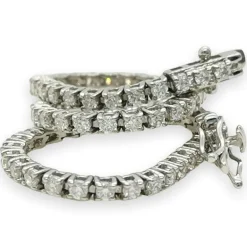 Guldarmband Tennis Diamonds 18K Vitguld - 1,76 ct