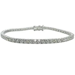 Guldarmband Tennis Diamonds 18K Vitguld - 5,0 ct