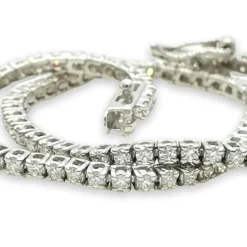 Guldarmband Tennis Diamonds 18K Vitguld - 1,0 ct