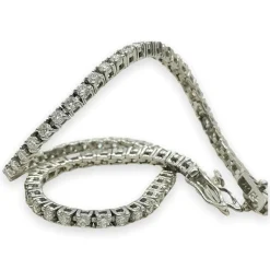Guldarmband Tennis Diamonds 18K Vitguld - 1,76 ct