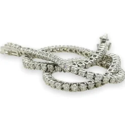 Guldarmband Tennis Diamonds 18K Vitguld - 1,0 ct