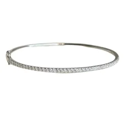 Guldarmring Diamonds 18K Vitguld - 0,92 ct