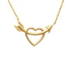Guldhalsband Heart Arrow 18K