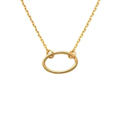 Guldhalsband Oval 18K