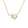 Guldhalsband Sparkling Flower 18K