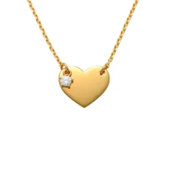 Guldhalsband Sparkling Heart 18K