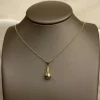 Guldhänge Droppe 18K - 19 x 7 mm