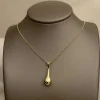 Guldhänge Droppe 18K - 25 x 7,8 mm