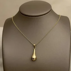 Guldhänge Droppe 18K - 25 x 7,8 mm