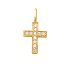 Guldhänge Kors 18K